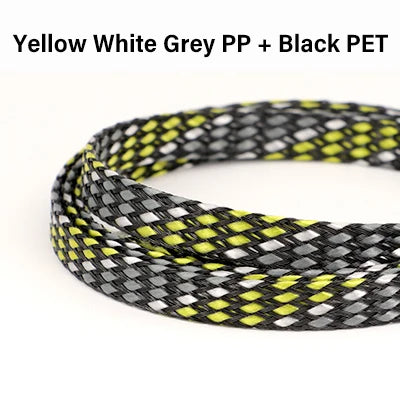10M/Rolle Neue PET-Garn + PP-Baumwolle Geflochtene Isolierhülle 4mm 8mm 12mm Kabelummantelung Drahtschutz Kabelummantelungsschlauch