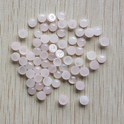 Großhandel 100 Stück Mode gute Qualität Naturstein runde Cab Cabochon Perlen 6mm für Schmuck Zubehör Herstellung