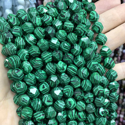 6 8 10 MM Natürliche Facettierte Stein Achate Rhodolite Quarz Jade Spacer Perlen Diy Handgemachte Armband Für Schmuck Machen zubehör