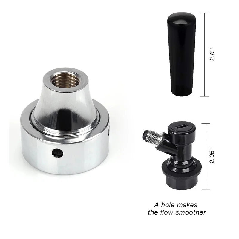 Handwerk Bier Wasserhahn Bier Wasserhahn mit Flüssigkeit Ball Lock Schnell Trennen Montage, Chrom Bier Spender Bier Soda Hause Brauen Kit