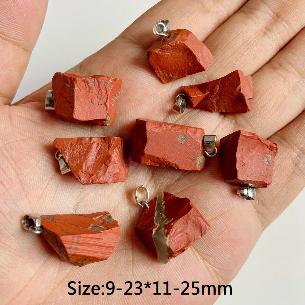 5 stücke Natürlichen Rauhen Stein Anhänger Unregelmäßige Form Healing Amethysten Labradorit Agat Quarz Anhänger Für DIY Handgemachte Halskette