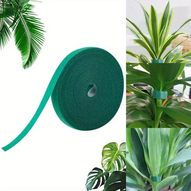 Verstellbare, selbstklebende Pflanzenbinder für den Garten, Nylon-Pflanzenverband, Gartenhakenschlaufe, Bambusrohrwickel, Unterstützung für Gartenzubehör