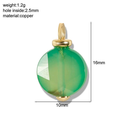 Bohemian Naturstein Perle Charms Für Schmuck Machen Liefert Blau Grün Stein Zirkon Dijes Diy Ohrringe Armband Halskette