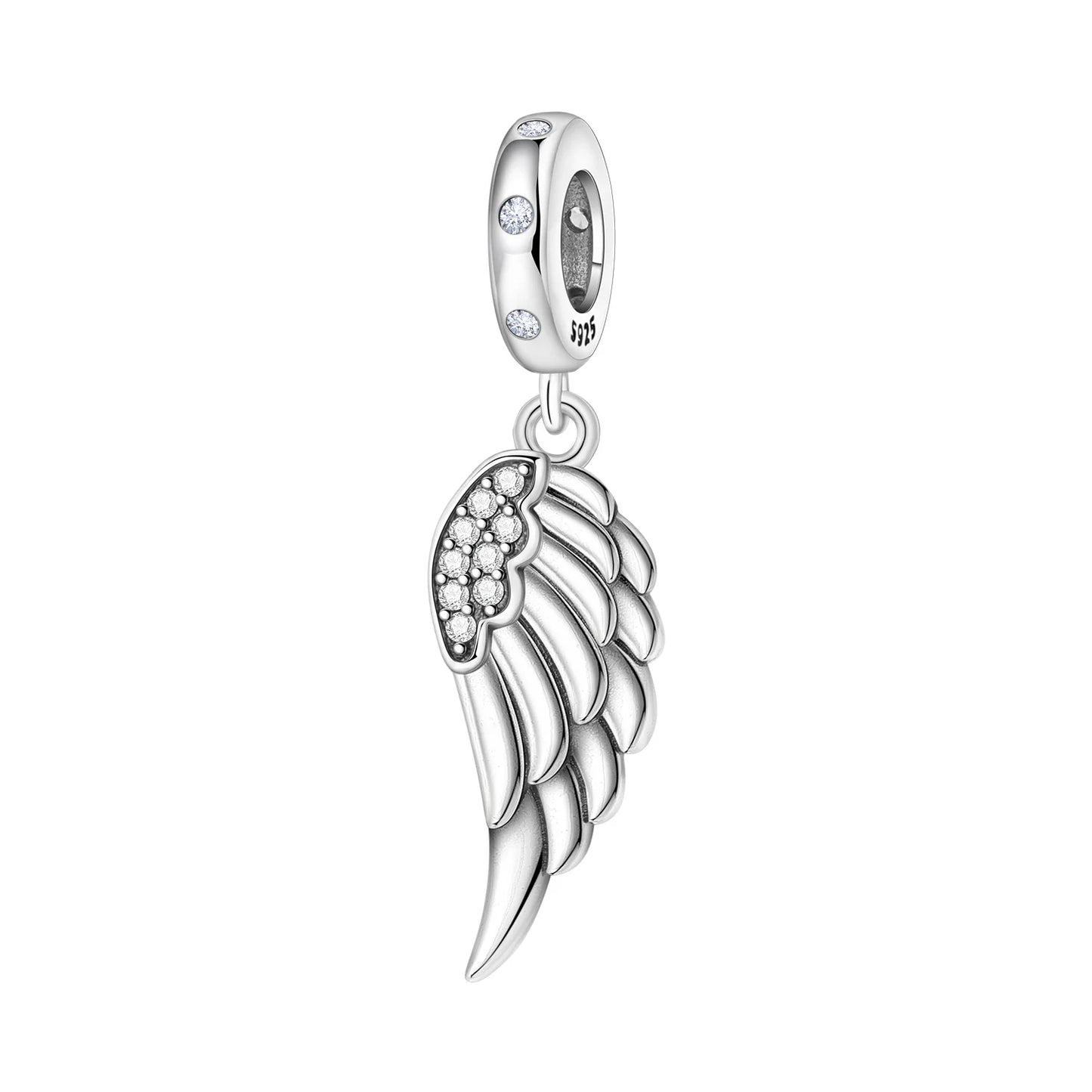 Funkelnde Edelsteinperlen aus 925er-Sterlingsilber mit eingelegten Edelsteinen und baumelnder Charm mit unendlichem Knoten, passend für Schlangenarmband, Boutique-Halskette, schönes Geschenk