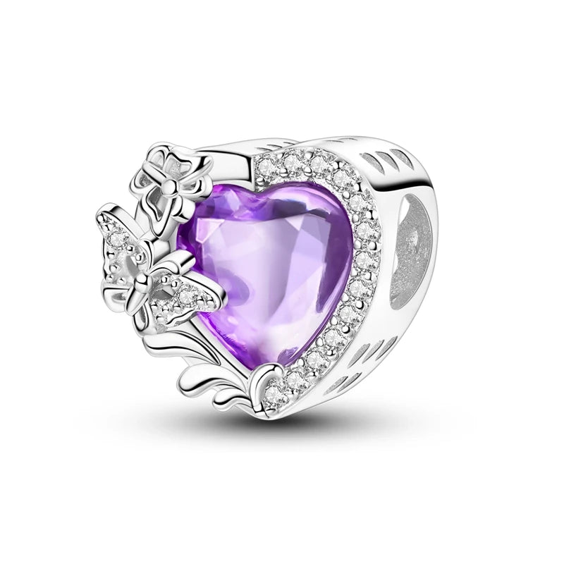 Heißer Verkauf 925 Silber Charms Perlen Schmetterling Serie Fit Original Armband Machen Edlen Schmuck Frauen DIY Geschenk