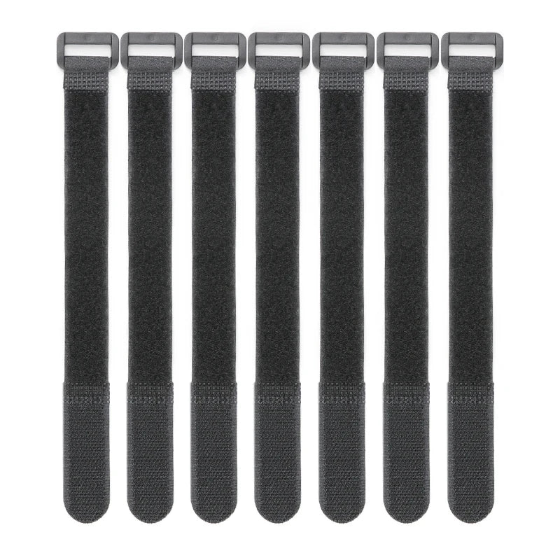20 Stück wiederverwendbare Nylon-Kabelbinder mit Schnallenverschluss, selbstklebende Klettverschlüsse, Kunststoffbündelgurte, Befestigungsbänder, Kabelorganisator