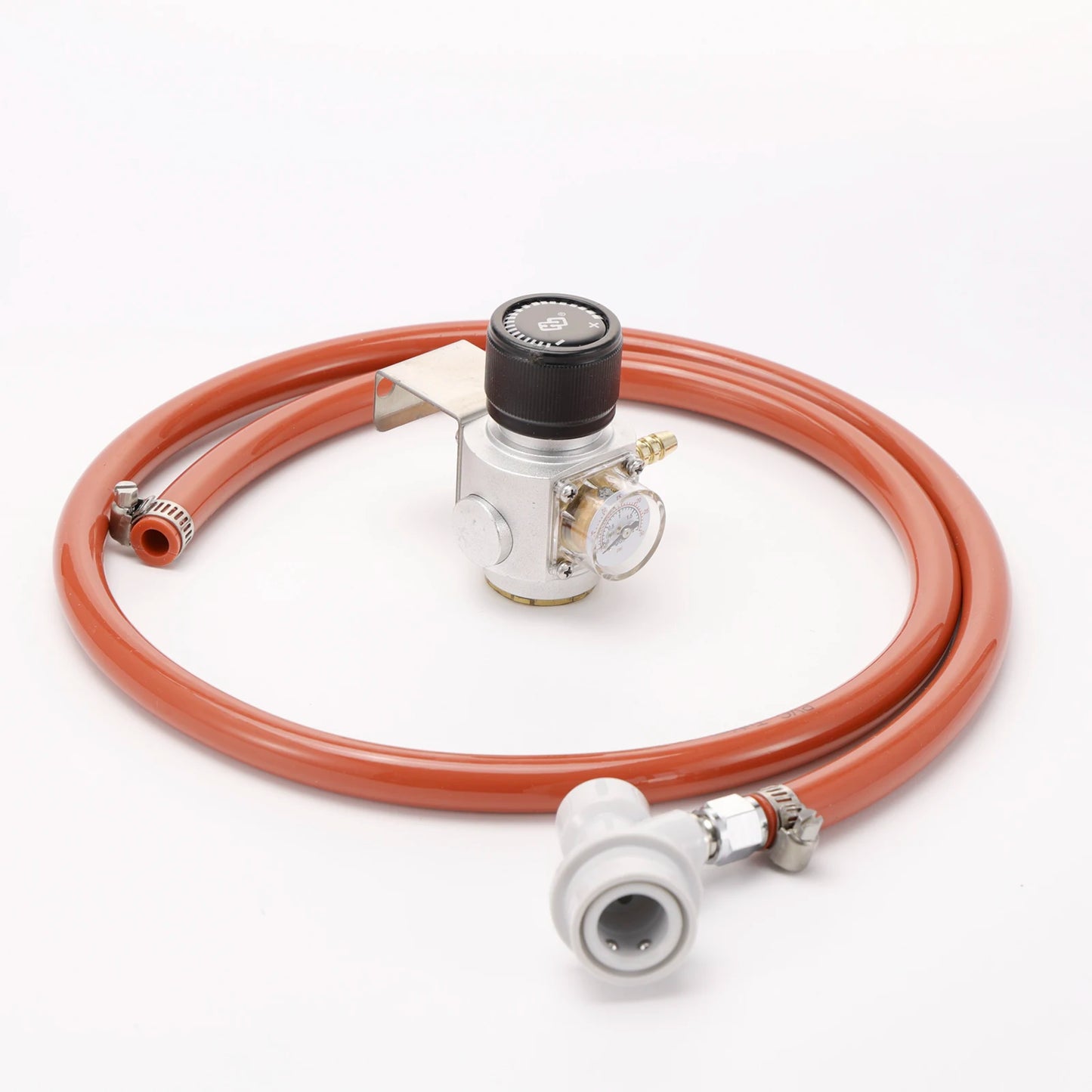 Mini-CO2-Regler, 4 Fuß Gasleitung und Kugelschloss-Armaturen, Tr21 x 4 Einlass, Sodawasser, selbstgebrautes Bier, Karbonisierung, Fassungsteile