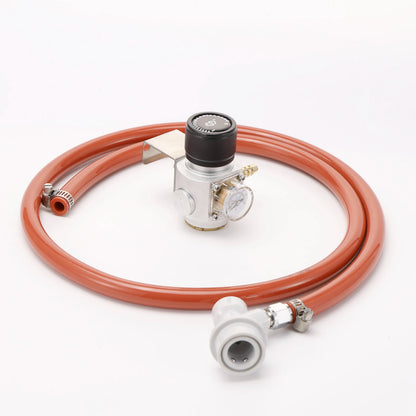 Mini-CO2-Regler, 4 Fuß Gasleitung und Kugelschloss-Armaturen, Tr21 x 4 Einlass, Sodawasser, selbstgebrautes Bier, Karbonisierung, Fassungsteile