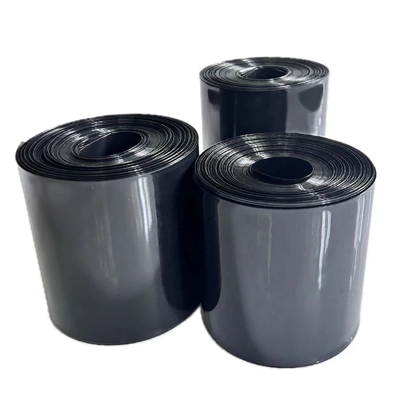 1kg schwarzer PVC-Schrumpf schlauch Li-Ionen-Batterie wickel Isolier folien hülsen rohr Schrumpf schlauch