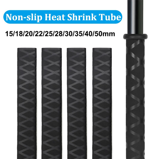 1 Meter rutschfester Schrumpfschlauch ID 15/18/20/22/25/28/30/35/40/45/50 mm für DIY-Angelrute, rutschfeste Elektronen-Isolierungshülse