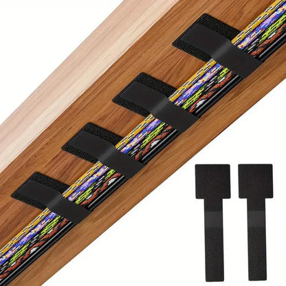 Wiederverwendbare selbstklebende Kabelbinder mit Klettverschluss – verstellbare Kabel-Organizer-Gurte für die Kabelmanagement im Schreibtisch zu Hause und im Büro