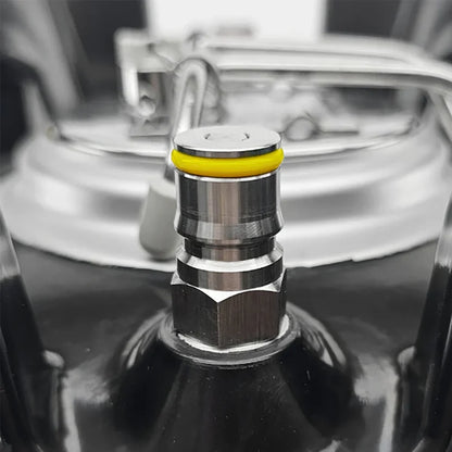 KegLand-Dichtung für Kugelverriegelungsverbinder, 10 Stück farbcodierte Silikon-Pfosten-O-Ringe (5 x rotes Gas + 5 x gelbe Flüssigkeit) Bier