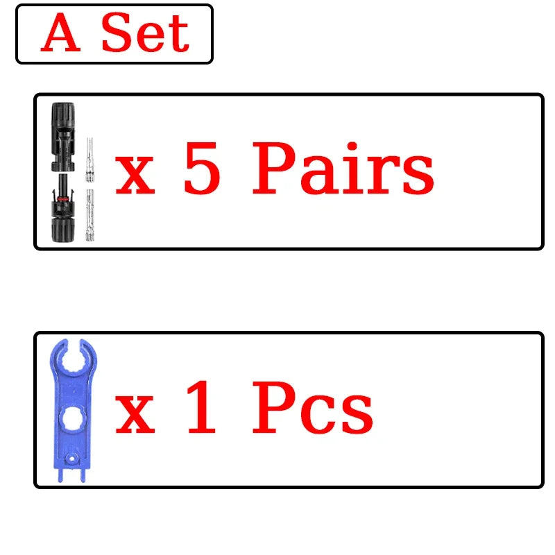 1/5 Sätze Photovoltaik-Solar-PV-Stecker IP67 Y/T Typ 30 A 1000 V 3-7-Wege-Zweig-Kit für PV/MC-Kabel 2,5/4/6 mm2 Batteriemodul