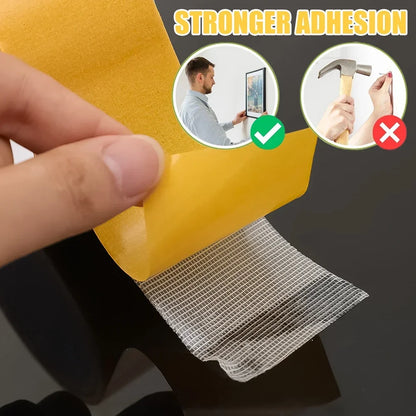 Doppelseitiges Stoffklebeband, transparent, robust, selbstklebend, Netz-Fixierbänder, wasserdicht, hochviskose Teppichaufkleber