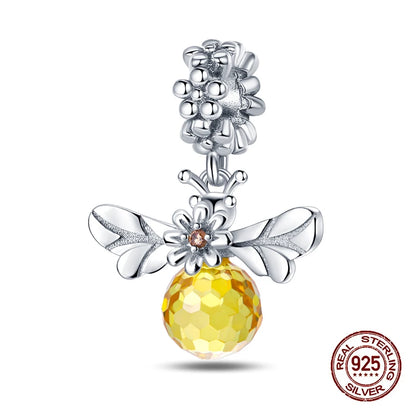 Herbst Neue 925 Sterling Silber Braun Maple Leaf Kürbis Biene Charms Bead Fit 3mm 925 Original Armbänder DIY schmuck Warmes Geschenk