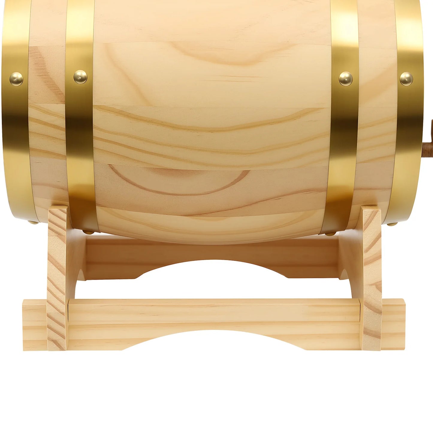 5L Holz Weinfass mit Wasserhahn Bier Brandy Barrel Dekor Ovaler Whiskey Spender Eimer für Home Catering Bar
