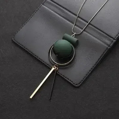 Bohemian Geometrische Holz Handgemachte Vintage Quaste Lange Pullover Kette Halskette Mode Frauen Schmuck Zubehör