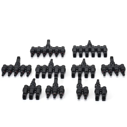 1/5 Sätze Photovoltaik-Solar-PV-Stecker IP67 Y/T Typ 30 A 1000 V 3-7-Wege-Zweig-Kit für PV/MC-Kabel 2,5/4/6 mm2 Batteriemodul