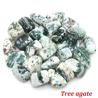 Natürliche Trommelstein-Heilkristalle, Malachit, Amazonit, Chiastolith, Probe, Energie, Mineral, Tank, Aquarium, Garten, Heimdekoration
