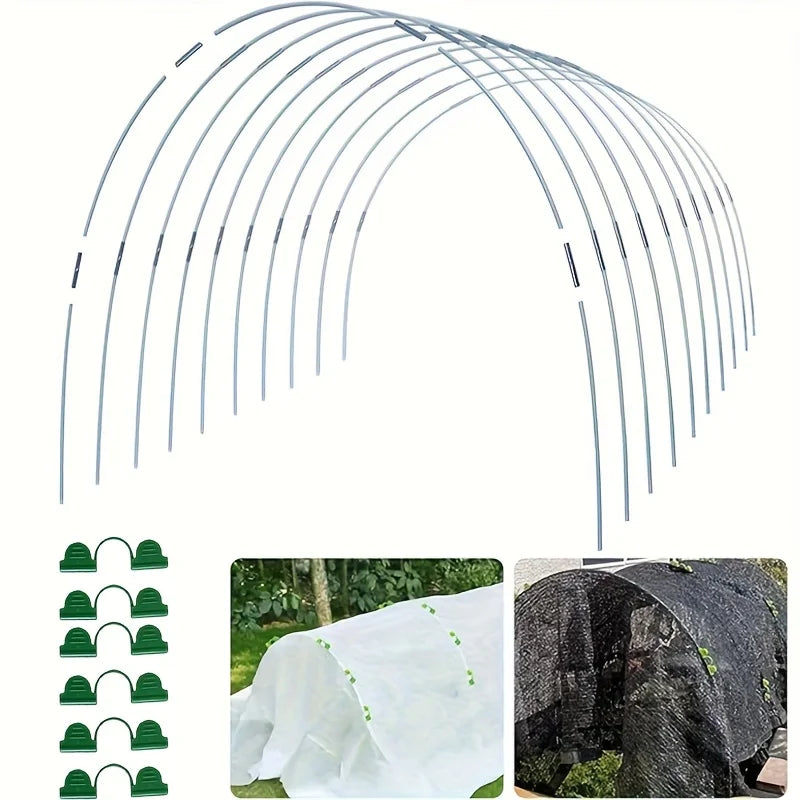 122/61 DIY-Gewächshaus, Gewächshauskreis, Gartenstoff, rostfreier Glasfaser-Stützringrahmen, Pflanzenstütze, Gartenbedarf