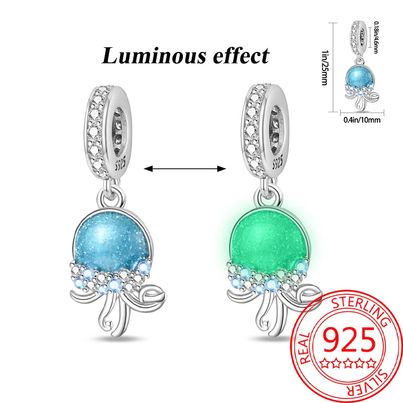 Sommer-Charm-Anhänger aus 925er-Sterlingsilber, Sea World Kingdom, Perlen für Charms, Original-Armband für Damen, Schmuckherstellung