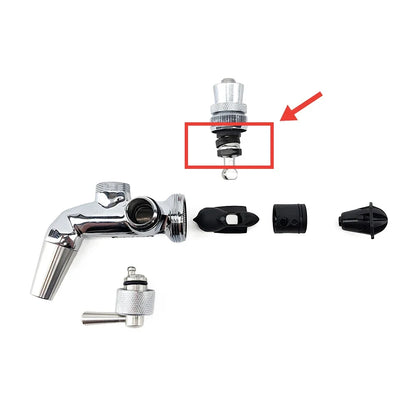 KegLand Black Cup Seal Silikon-O-Ring für Nukatap-Zapfhahn für Bier