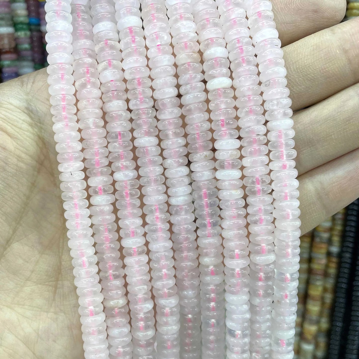 Naturstein Rondelle 2X6mm Türkise Quarz Jaspis Achate Flache Runde Spacer Perlen für Schmuckherstellung DIY Armband Zubehör