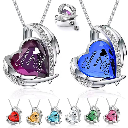 Denkmal Einäscherung Herz Urne Halskette-schöne Engel Flügel Asche Einäscherung Schmuck, um Erinnerungen zu schätzen, einzigartige Andenken Anhänger