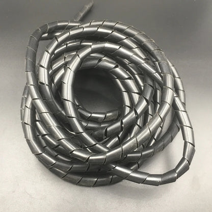 5M Schwarz 3mm 4mm 5mm 6mm Durchmesser Computer PC TV Kabel Verwaltung Draht Kabel Hülse Gehäuse Wicklung Rohr Flexible Spirale Wrapping Band