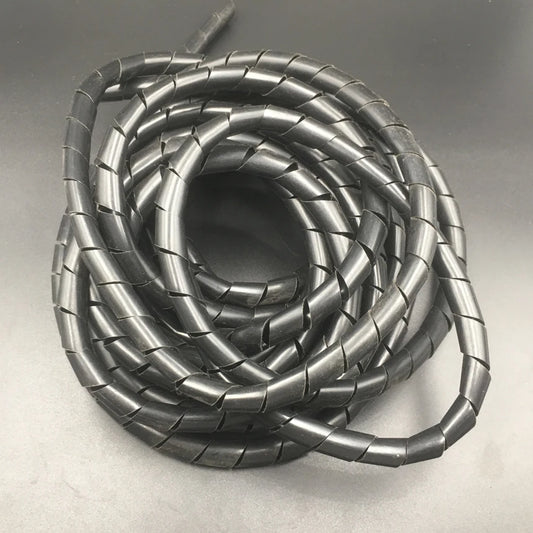 5M Schwarz 3mm 4mm 5mm 6mm Durchmesser Computer PC TV Kabel Verwaltung Draht Kabel Hülse Gehäuse Wicklung Rohr Flexible Spirale Wrapping Band