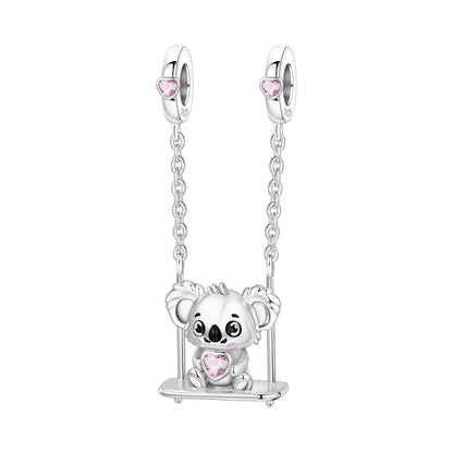 Exquisiter 925 Sterling Silber Panda Chamäleon Waschbär, Koi Welpen Tier-Anhänger Passend für DIY Armband Halskette Premium Party Geschenke