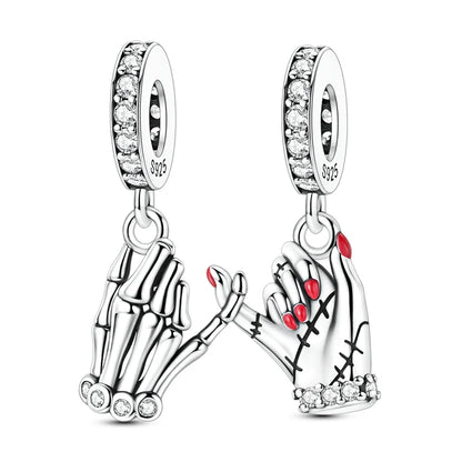 Sicherheitskette Libelle Schmetterling 925er Sterlingsilber Original Marienkäfer Kolibri Charm DIY Schmuckherstellung für Armband Armreif
