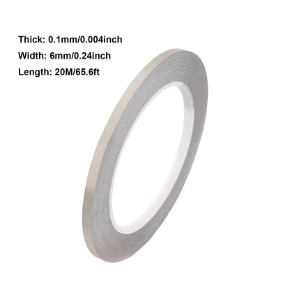 1 Stück 20 Meter doppelt leitfähiges Stoff-Gewebeband, einseitiges Klebeband für Laptop, Mobiltelefon, LCD, EMI-Abschirmung