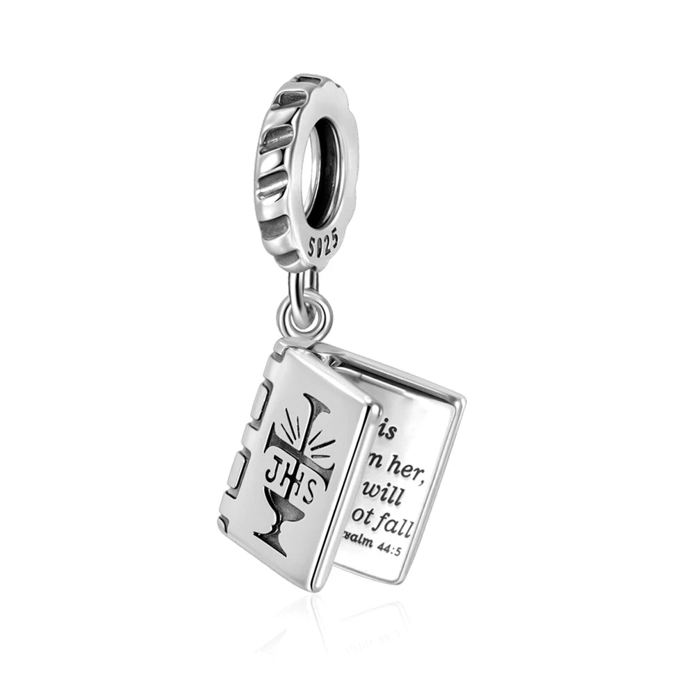Funkelnde Edelsteinperlen aus 925er-Sterlingsilber mit eingelegten Edelsteinen und baumelnder Charm mit unendlichem Knoten, passend für Schlangenarmband, Boutique-Halskette, schönes Geschenk