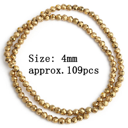 AAA+ Retention Farbe Natürliche vergoldete Hämatit Perle Herz Runde Stern Spacer Lose Perlen für Schmuck Machen DIY Charm Armband