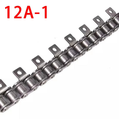 1,5 m Länge 06B, 08B, 10 A, 12 A Einzel-Doppelloch-Antriebsrollenkette Maschinenübertragungsförderkette mit Flügeln