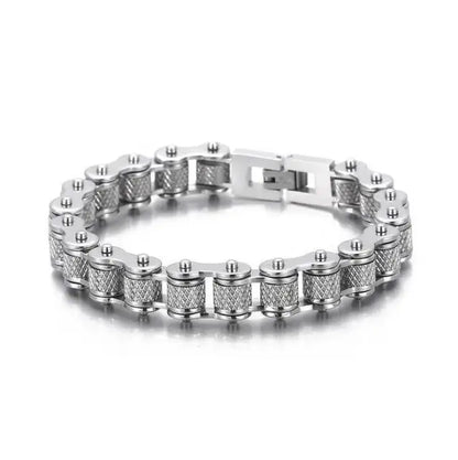 Retro Schwere Bürste Edelstahl Motorrad Kette Armband 11/13 MM Breite Herren Frauen Bike Biker Armbänder Hip-Hop Schmuck 19-23 cm