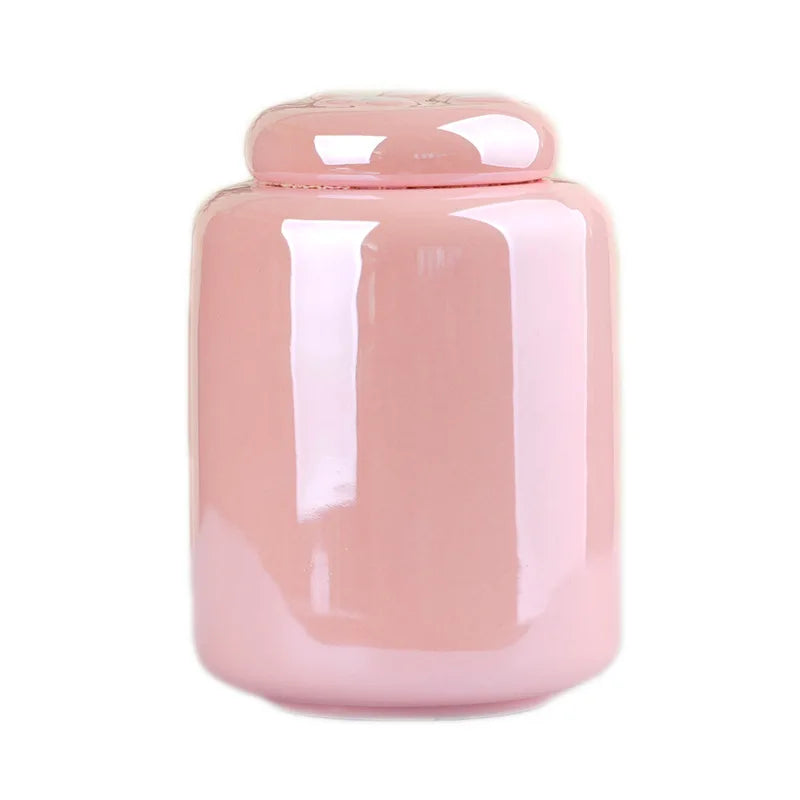 Ceramic Pet Urn with Paw Print - Sealed Memorial Keepsake for Dog and Cat Ashes, Moisture-Resistant Urn Container with Eternal Tribute Design