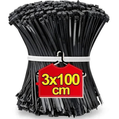 2000/100 Stück selbstsichernde Nylon-Kabelbinder, Kunststoff-Kabelbinder, robuste Kabelbefestigungsringe, Schlaufen-Hardware-Organizer, Drahtbänder