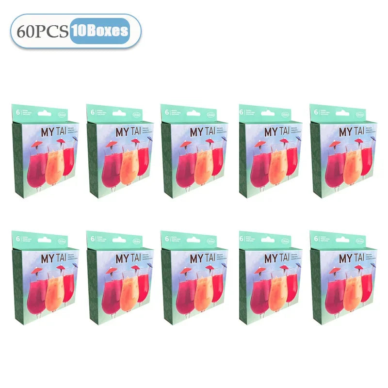 6-60PCS Regenschirm Wein Glas Marker Trinkbecher Identifizierung Zeichen Mark Party Liefert Wein Glas Charme Kennzeichnung Liefert