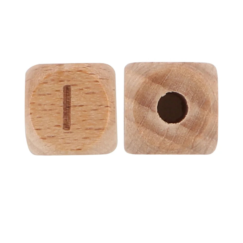 10/20/30/50 Stück Buchenholz-Buchstabenperlen 10mm 12mm Umweltfreundliche Naturholz-Alphabetperlen für Armband- und Halskettenherstellung