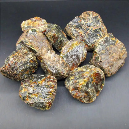 Natürliche Bernstein-Rohstein-Kristall-Edelstein-Kollektion, rauer Stein, Mineralproben, heilende Heimdekoration, spirituelles Wellness-Chakra