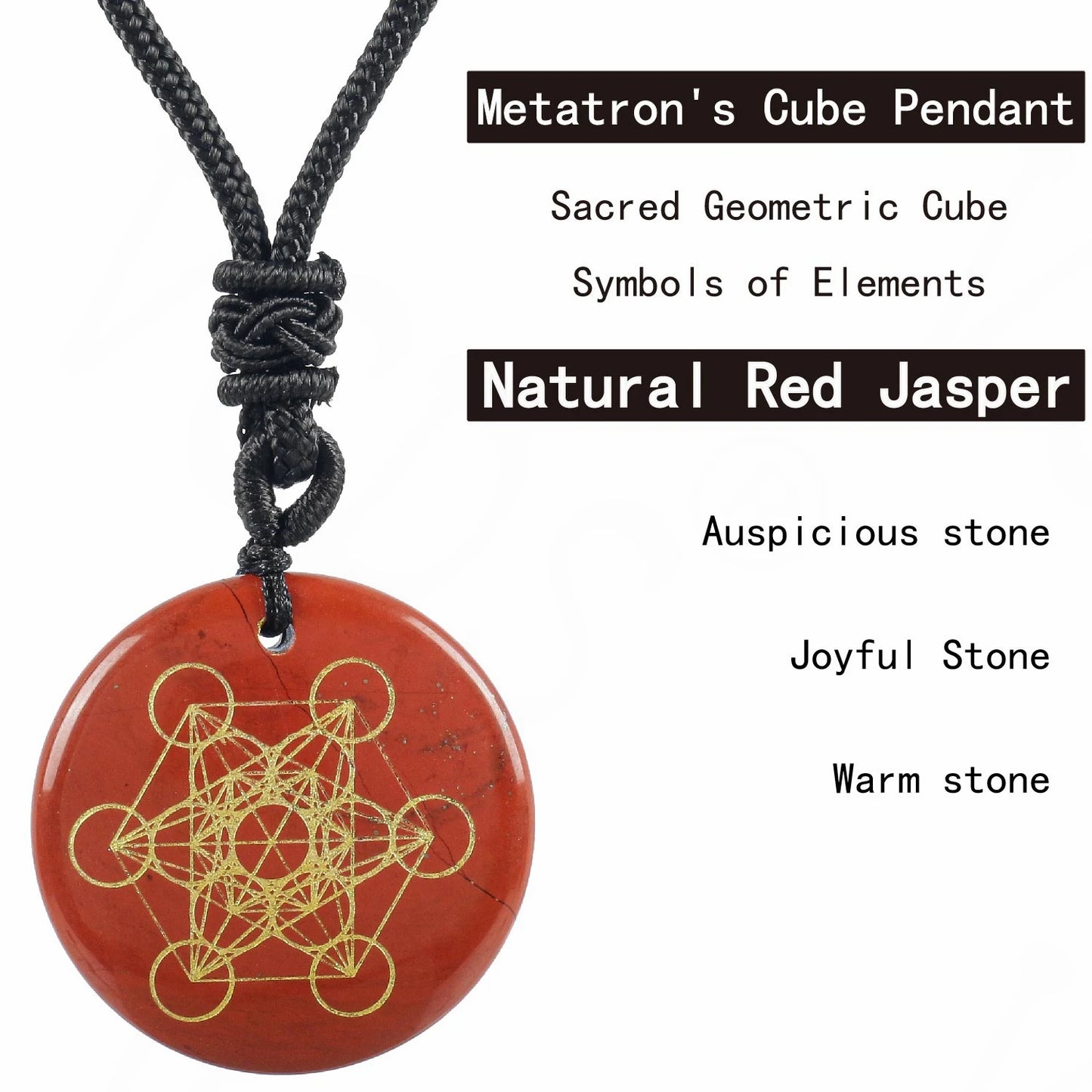 Natürlicher Kristallstein, Metatronwürfel, mehrdimensionale Anhänger, Mythologie, Engel, geheimnisvolle göttliche Symbole, Reiki-Energie-Halsketten