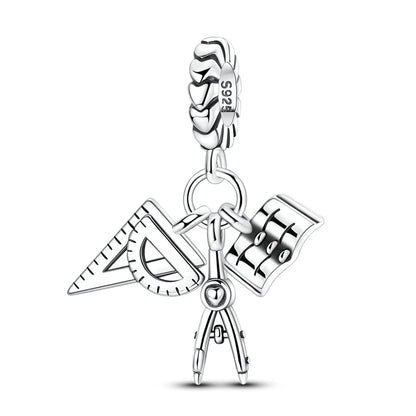 Charms aus 925er-Sterlingsilber, Flugzeug, Reisepass, Elefant, Perlenanhänger, passend für Original-Armbänder, für Frauen, Geburtstag, Modeschmuck, Geschenk