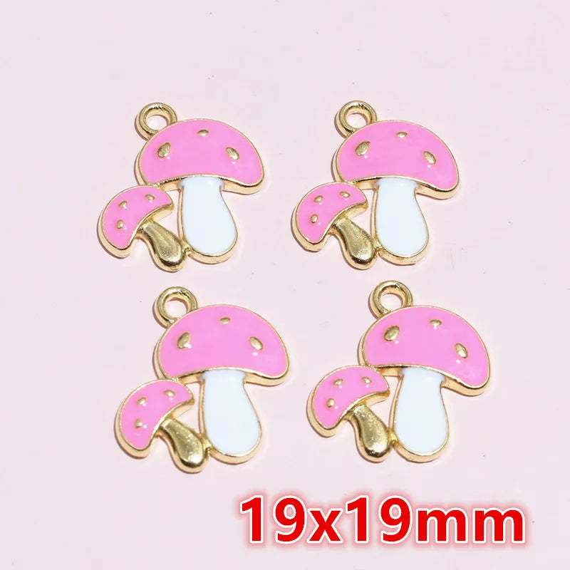20 Stück 21x10mm Emaille Rose Blumen Anhänger Legierung Metall niedlich Blumen DIY Schmuck Herstellung Zubehör für Halsketten Ohrringe