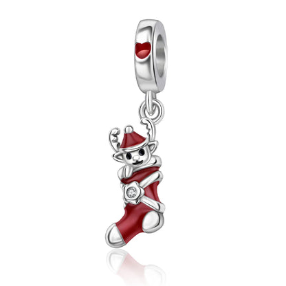 Klassische rote High Heels und goldene Turnschuhe aus 925er-Sterlingsilber, Fußball-Trophäe, baumelnder Charm, passend für Armbänder, Boutique-Schuhserie, Geschenke