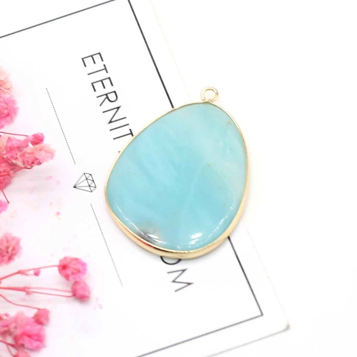 Multishape Natürliche Amazonites Anhänger Charms Natürliche Blaue Stein Stecker für Die DIY Jewerly Halskette Armband Zubehör