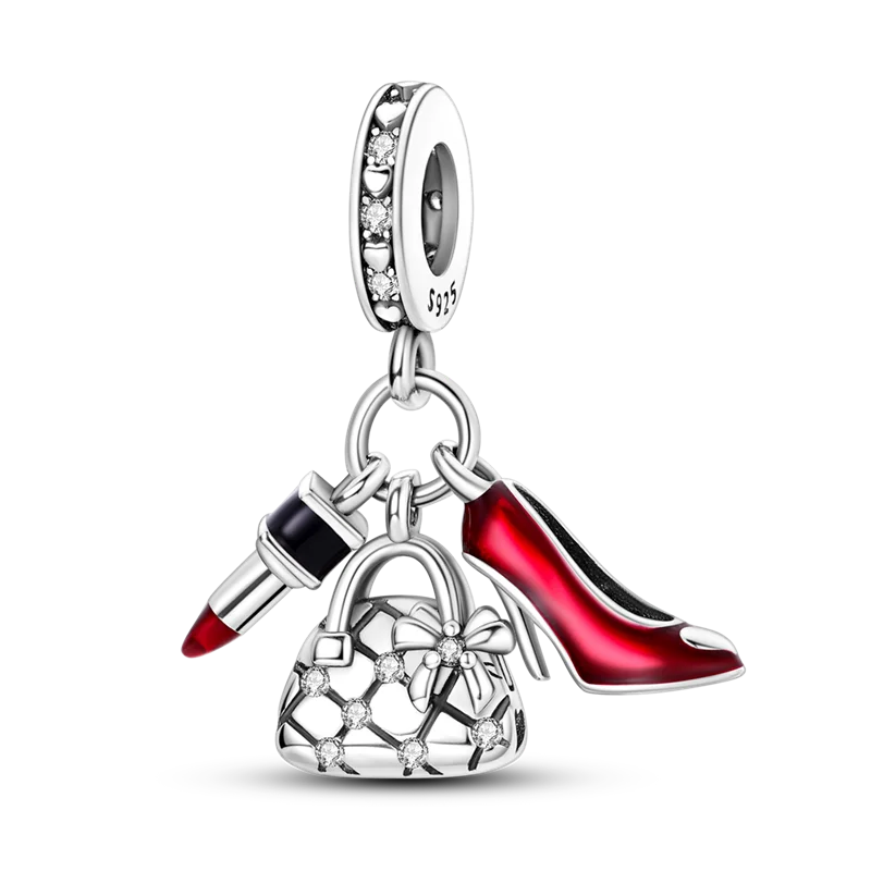 Charm-Perle aus 925er-Sterlingsilber, Mutter-Geschenk, Mutter, Liebe, glückliche Familie, baumelnd, passend für Original-Armreif, Halskette, DIY-Schmuck