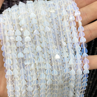 6MM Natürliche Herz Form Rubin Rot Chalcedon Lose Spacer Perlen Für Schmuck Machen DIY Armband Ohrringe Halskette Zubehör 7,5