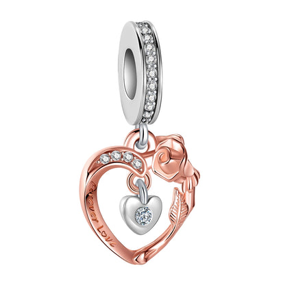 925 Sterling Silber Familie Schmetterling Flugzeug baumeln Perlen passen original Pandora Charms Armbänder DIY Perle Frauen Schmuck herstellung